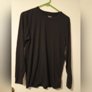 Black Insulating Long-Sleeve Shirt